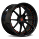 All Gloss Black / Orange Screws