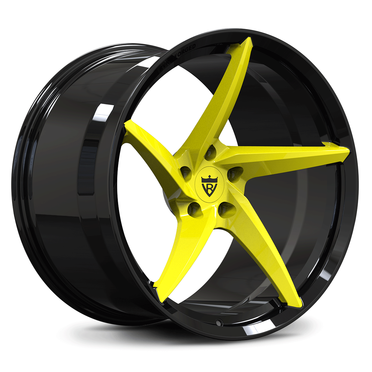 RV-MC35 | Custom 5 Spoke Concave Forged Corvette C8 Z06 / E-Ray 5 Spoke Super Concave Wheels | 20x10, 21x13 Setup