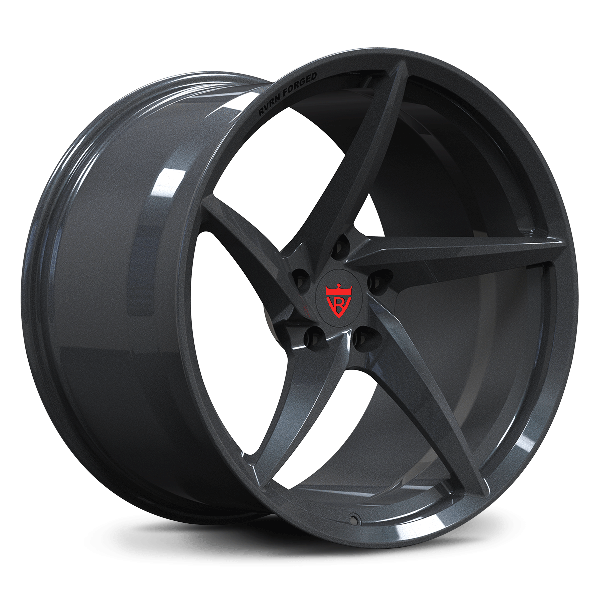 RV-MC35 | Custom 5 Spoke Concave Forged Corvette C8 Z06 / E-Ray 5 Spoke Super Concave Wheels | 20x10, 21x13 Setup