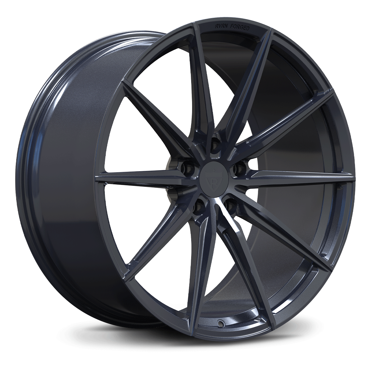 RV-MJ02 forged wheel design for Chevrolet Corvette C6 Z06 – black super concave edition