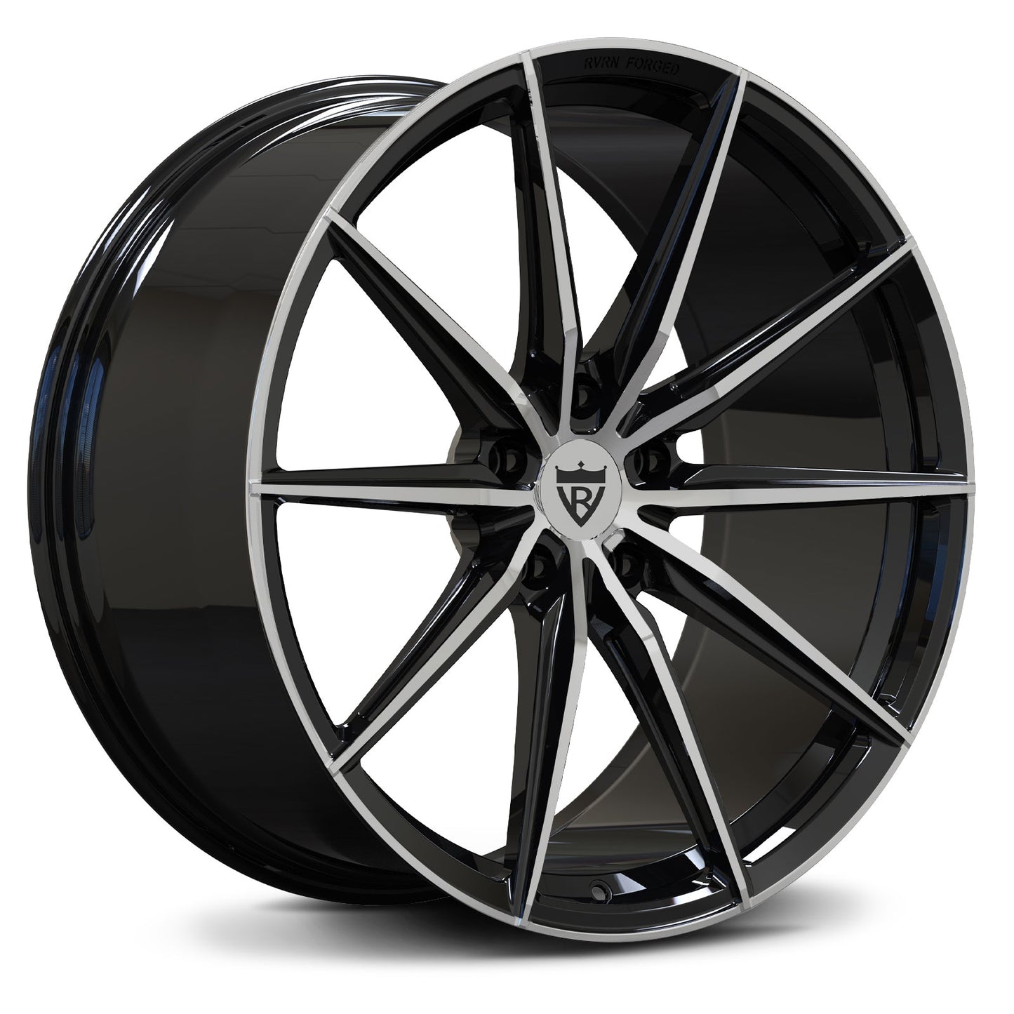 RV-MJ02 forged wheel design for Chevrolet Corvette C6 Z06 – black super concave edition
