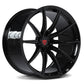 RV-MJ02 custom forged black super concave wheel rendering for Corvette C6 Z06