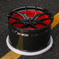 Side angle showing gloss black and red accents on RV-MR05
