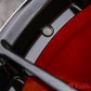 Profile of custom black and red Corvette wheel by RVRN