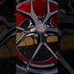 RV-MR05 | Custom Forged 1-Piece Corvette C7 Grand Sport Red & Black Wheels