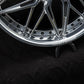 Close-up of forged finish on Corvette Z06 RV-T081 wheels